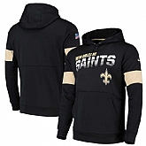 New Orleans Saints Nike Sideline Team Logo Performance Pullover Hoodie Black,baseball caps,new era cap wholesale,wholesale hats